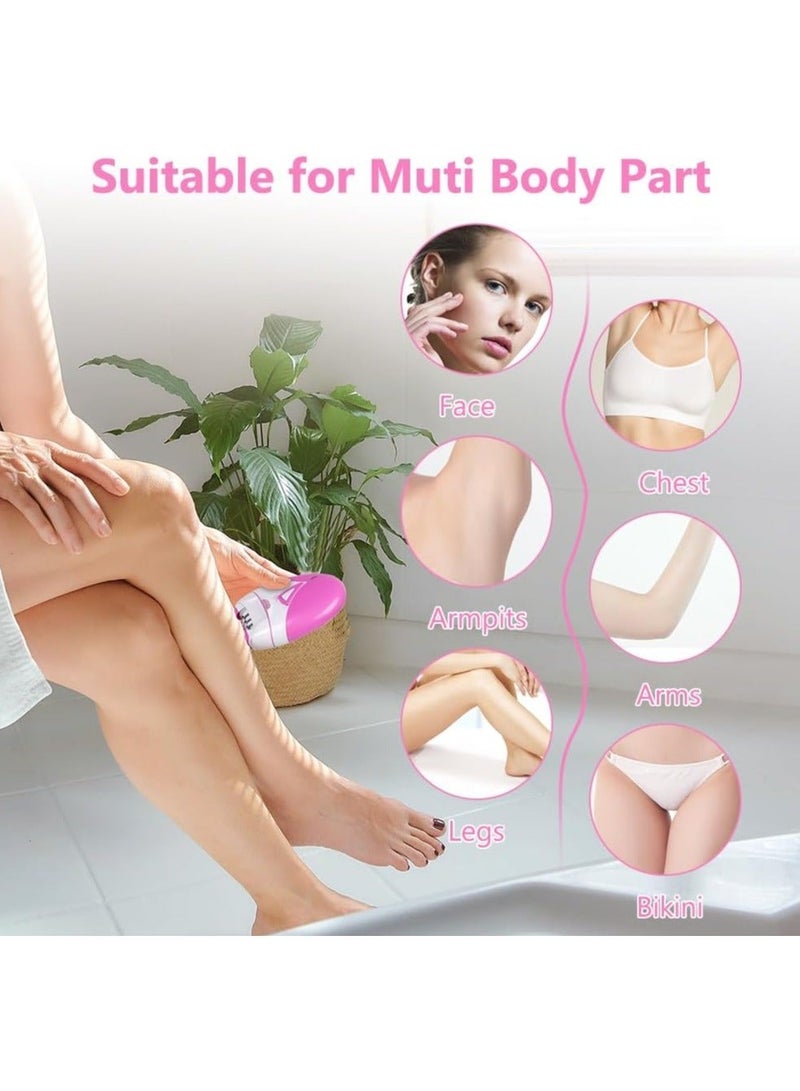 Keda Shaver for Ladies Compact Epilator Smooth Glide Epilator Facial Hair Remover with 2 Speed & LED Light for Underarms, Legs, Arms, Bikini - Image 4